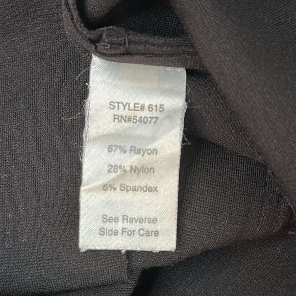 CAbi Black Ponte Knit Moto Jacket 615 Size Medium - Picture 10 of 13